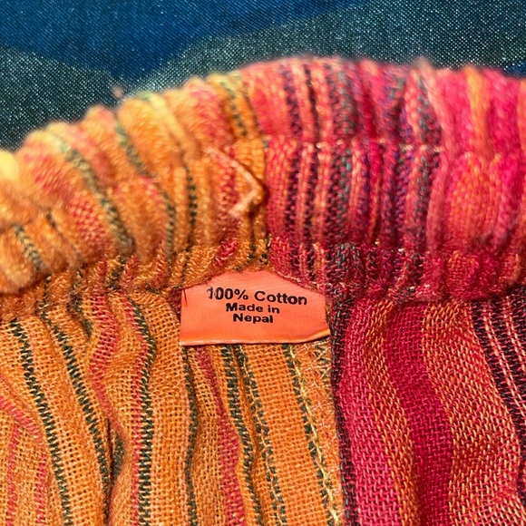 Patchwork pants 100% cotton made in Nepal - Picture 4 of 6